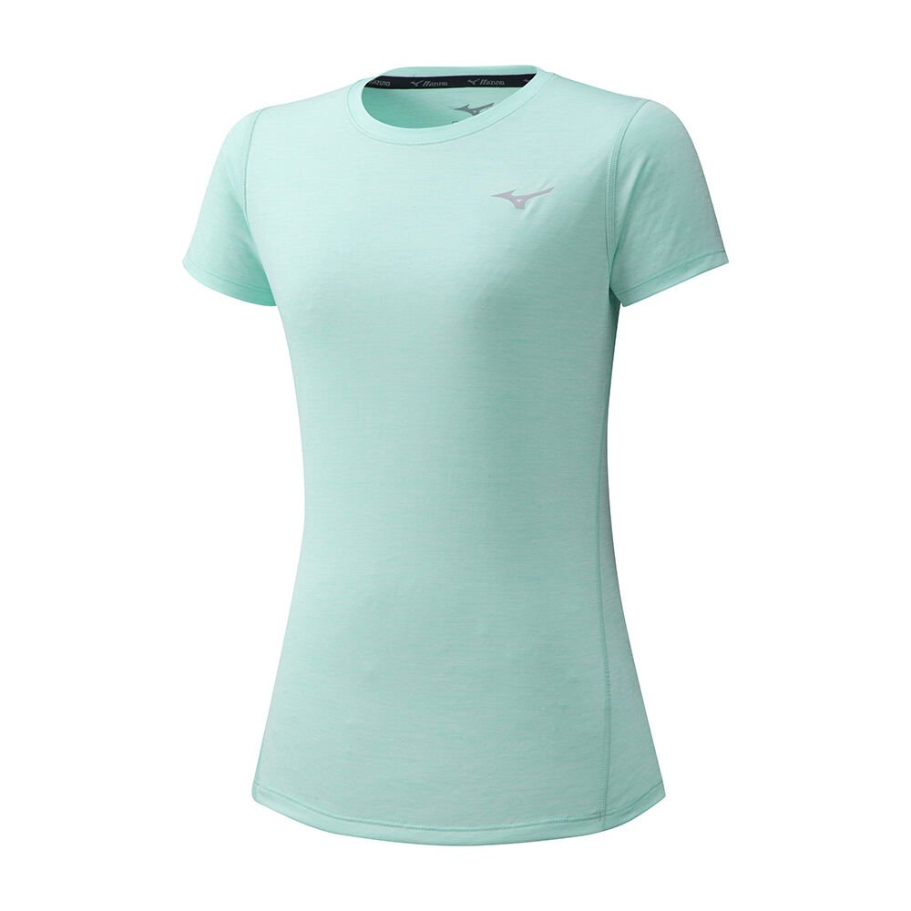 Camiseta Mizuno Running Impulse Core - Mulher - Verdes - SOMEC4215